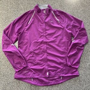 Nike Storm Fit Running Jacket Women's L Reflective Lightweight Hot Fuchsia‎